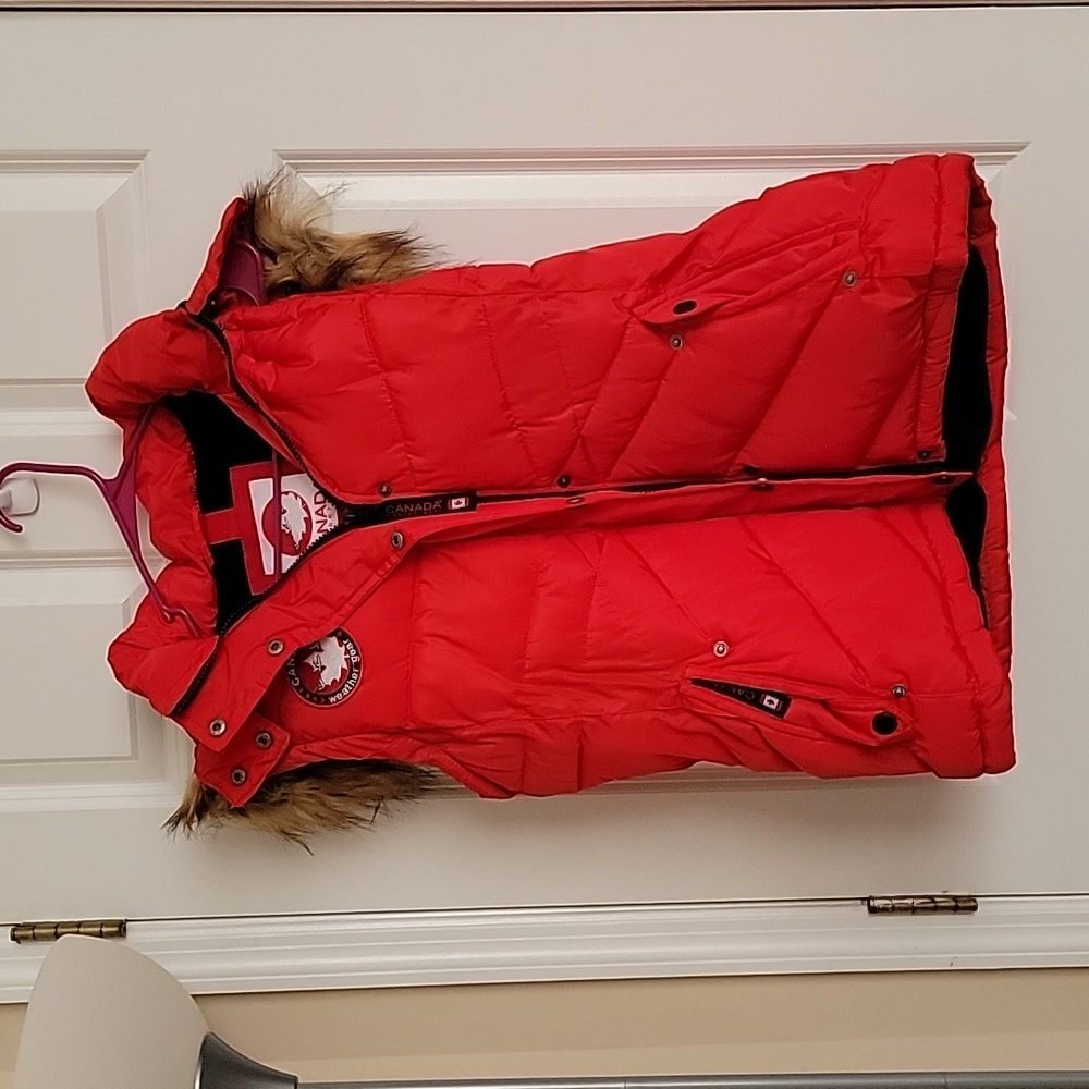Women's Large, Canada Weathergear Vest, Red
